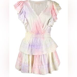 Love Shack Fancy Gwen Rainbow Dress